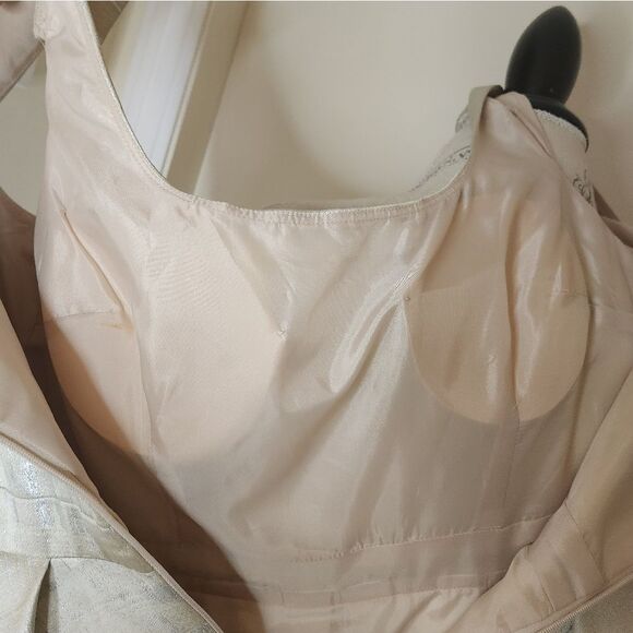 Brocade Fit & Flare Cocktail Dress - Picture 9 of 13